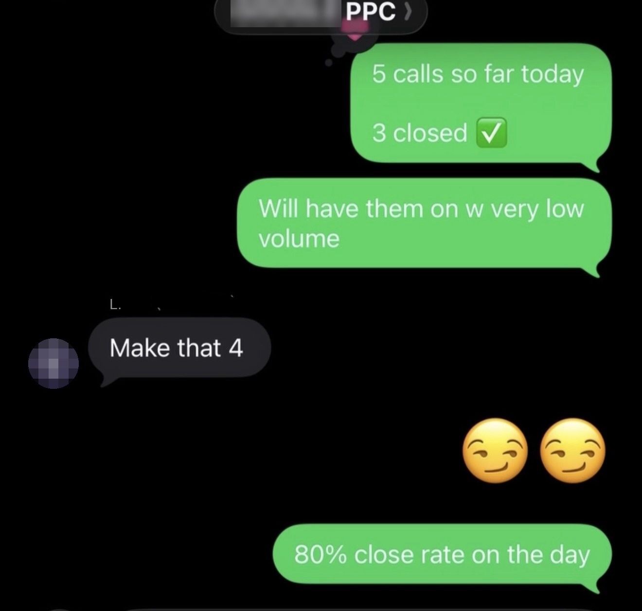 Screenshot shared by a Kairos agent
