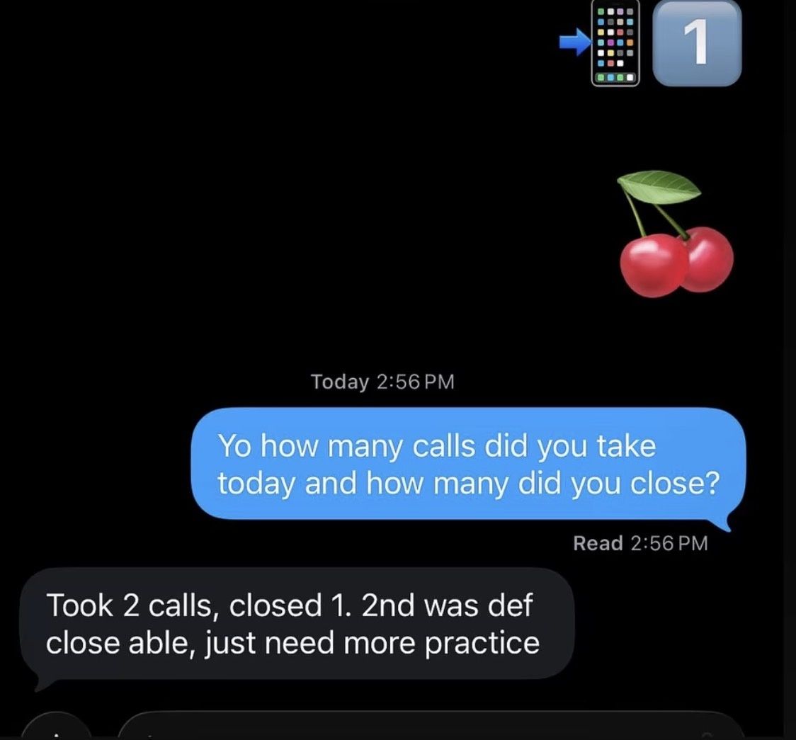 Screenshot shared by a Kairos agent