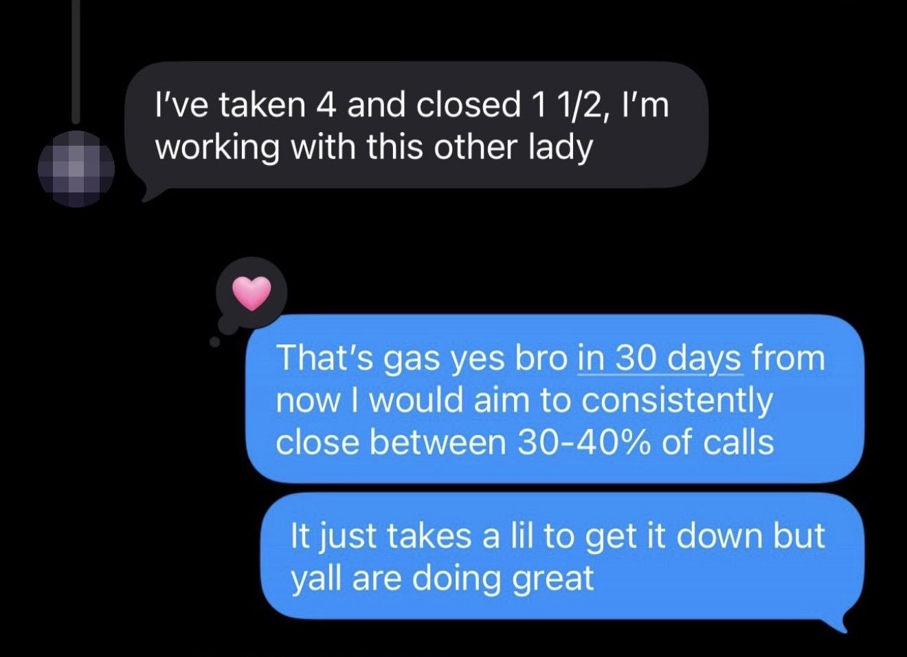 Screenshot shared by a Kairos agent