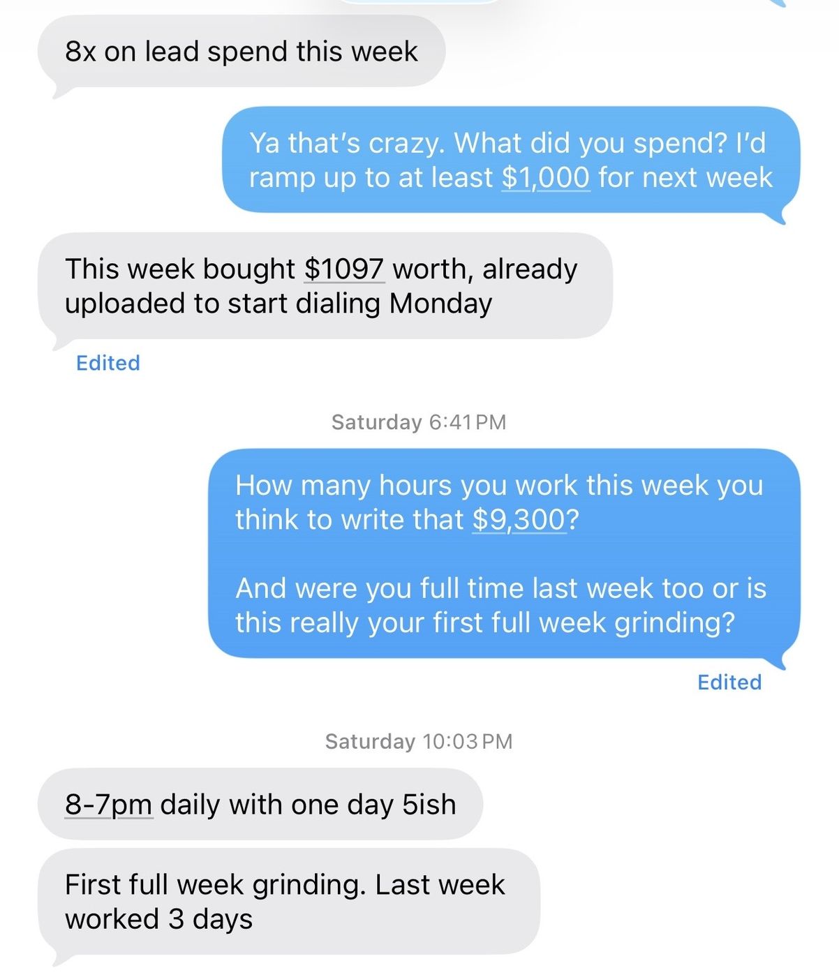 Screenshot shared by a Kairos agent